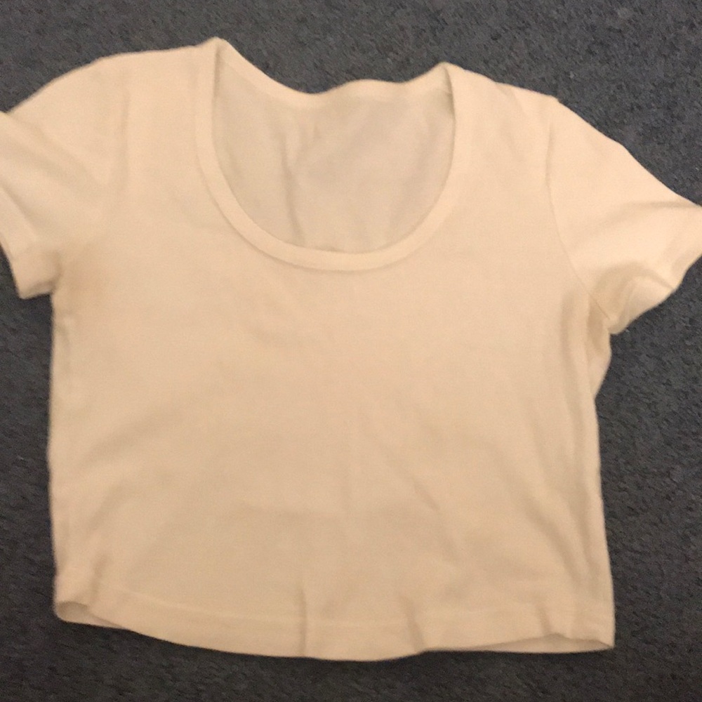 American Apparel white crop top